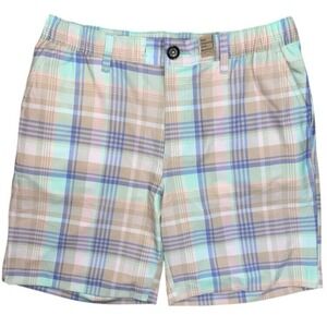 Chubbie Size Medium 8" Everywear‎ Performance Shorts Breaking Plaid NWT